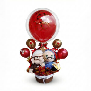 Arreglo de Globos "Juntos Hasta Viejitos" - Temática Up Desayuno